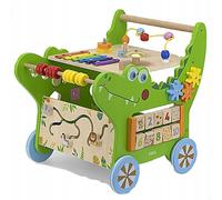 VIGA Crocodile en bois - Château gonflable éducatif 12v1