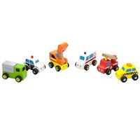 Viga - Lot de Petites Voitures en Bois #59621-6 pièces