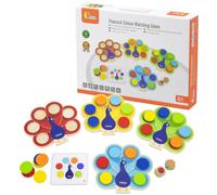 VIGA Montessori Jeu d'association de couleurs en bois + cartes