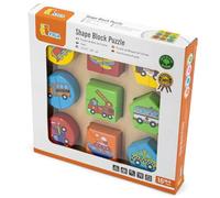 Viga - Plateau avec formes à encastrer - avec dessins de véhicules