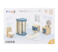 VIGA PolarB Ensemble de meubles pour maison de poupée Salle de bain
