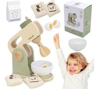 VIGA PolarB Mixeur de cuisine en bois vert + accessoires