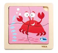 Viga - Puzzle 4 pièces Crabe