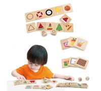 VIGA Puzzle éducatif en bois Associez les formes 37 el.