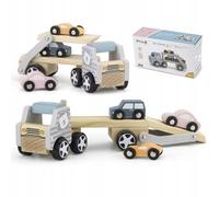 VIGA Remorque en bois avec voitures PolarB