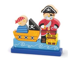 Viga Toys - 50077 - Puzzle Magnétique 3D - Pirates