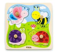 Viga Toys - 50131 - Bouton Puzzle - Insectes