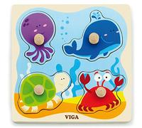 Viga Toys - 50132 - Bouton Puzzle - Monde Sous-Marin