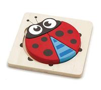 Viga Toys - 50168 - Mini Puzzle En Bois - Coccinelle