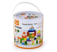 Viga Toys - 50285 - Jeu De Construction - Cubes - Décoration Ferme