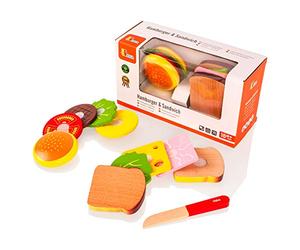 Viga Toys - 50810 - Hamburger et Sandwich - Set 11 Pièces