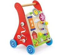 Viga Toys - 50950 - Jouet De Premier Age - Chariot À Pousser - Multi Activités - Rouge Rouge G
