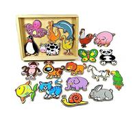 Viga Toys - 58923 - Apprendre À Lire Et À Écrire - Animaux Magnétiques - 20 Pièces