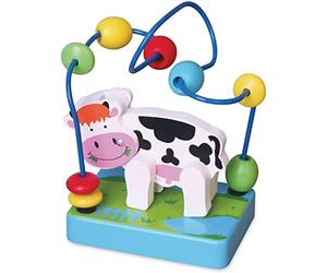 Viga Toys - 59661 - Calcul Et Mathématique - Mini Cadre Perles - Vache