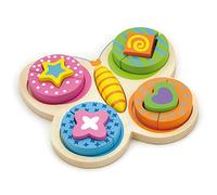 Viga Toys - 59924 - Puzzle En Bois - Bloc Forme - Papillon