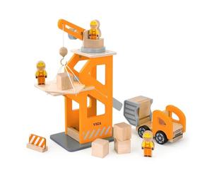 Viga Toys - Ascenseur de Grue avec Dumper, 51616