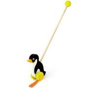 Viga Toys baguette bois roller pingouin 56 cm noir/jaune Jaune G