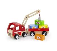 Viga Toys - Camion Grue Avec Containers - 50690-Autre Multicolore