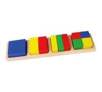 Viga Toys cubes de puzzle en bois 10 pièces Multicolore G