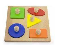 Viga Toys forme puzzle forme 5 pièces Multicolore G