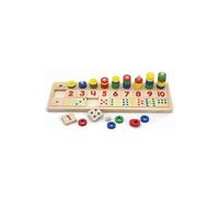 Viga Toys jeu de calcul Match the Numbers bois 86-pièces (NL) Multicolore G