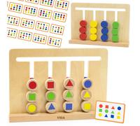 Viga Toys - Jeu d'imitation de puzzle VIGA Montessori Couleurs et chiffres