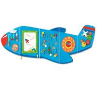 Viga Toys jeu mural avion junior 180 cm bois bleu 5 pièces