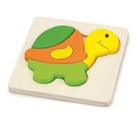 Viga Toys mini puzzle tortue 4 pièces 14,8 cm Jaune G