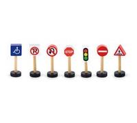 Viga Toys panneaux de signalisation en bois 7 parties Multicolore G
