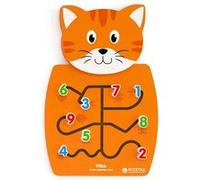 Viga Toys planche de jeu murale chat 36 x 55 cm orange Orange G