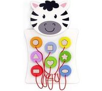 Viga Toys planche de jeu murale zèbre 36 x 55 cm blanc Blanc