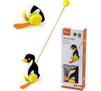 Viga Toys Pousseur de pingouins en bois