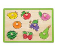 Viga Toys Puzzle à boutons fruits 30x22,5 cm. +18m