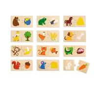 Viga Toys puzzle en bois animaux 24 pièces