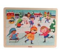 Viga Toys puzzle Four Seasonshiver hiver 24 pièces Multicolore G