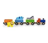 Viga Toys train de marchandises avec animaux sauvages 31 cm 7 parties Multicolore G