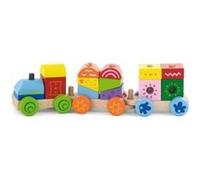Viga Toys train d'empilage 40 cm multicolore 17 pièces Multicolore G