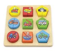 Viga Toys Véhicules Puzzle avec des formes géométriques Multicolore