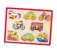 Viga Toys véhicules puzzle en bois 8 pièces Multicolore G