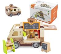 Viga Toys - VIGA café avec voitures en bois