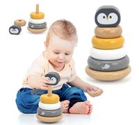 Viga Toys - VIGA PolarB Pyramide éducative en bois - Pingouin