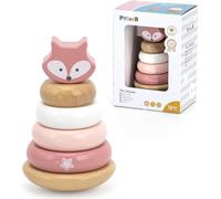 Viga Toys - VIGA PolarB Pyramide éducative en bois - Renard