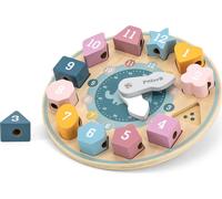 Viga Toys - VIGA PolarB Trieur de formes Enfileur Horloge