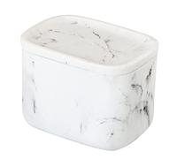 VIGAR - Boîte de Rangement - Collection Zense Marble - 11,7 x 8,6 x 8,9 cm - Accessoire Organisateur Idéal pour la Salle de Bain ou la Cuisine - Conteneur Rectangulaire - Blanc