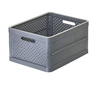 Vigar - Boîte de Rangement - Pliable - 94 x 92 x 15 cm - Accessoire Organisateur de Placard - Plastique - Panier pour Vêtements, Chaussures ou Jouets - Noir