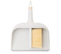 VIGAR - Brosse de Nettoyage et Pelle à Poussière - Portative - 28,5 x 6 x 34 CM - Zeroline - Bois de Bambou - pour Cendres de Cheminée et Barbecue ou Miettes - Gris