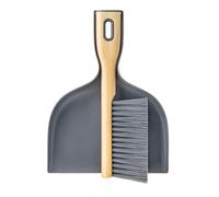 Vigar Brosse et Pelle à Main, Ensemble Compact de 2 pièces, Mini Balai pour Cuisine, Table et Bureau, Gris, Bamboo Print