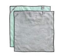 VIGAR - Chiffon de Cuisine - Pack 2 unités - 32 x 30 cm - Collection Rengo - Séchage et Nettoyage de Toutes Sortes de Surfaces - Crochet de Suspension - Vert et Gris