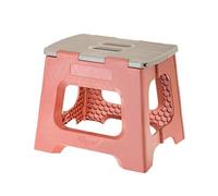 Vigar Compact Tabouret Pliant pour Adultes, 27 cm Marche Pied Pliable, Antidérapant Escabeau pour Salle de Bain, Toilette, Jardinage, Kitchen, House, Salon, Bureau, Supporte jusqu'à 150 kg, Rose