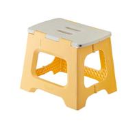 Vigar Compact Tabouret Pliant pour Adultes, 27 cm Marche Pied Pliable, Antidérapant Escabeau pour Salle de Bain, Toilette, Jardinage, Kitchen, House, Salon, Bureau, Supporte jusqu'à 150 kg, Jaune